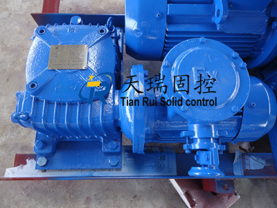 Blue Coupling / Direct Connection Type Worm Gear Speed Reducer For Drilling